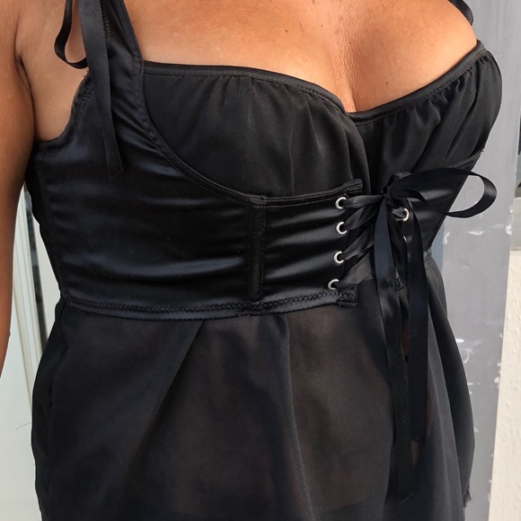 Chantal Thomass black bustier top sz small - Picture 3 of 12